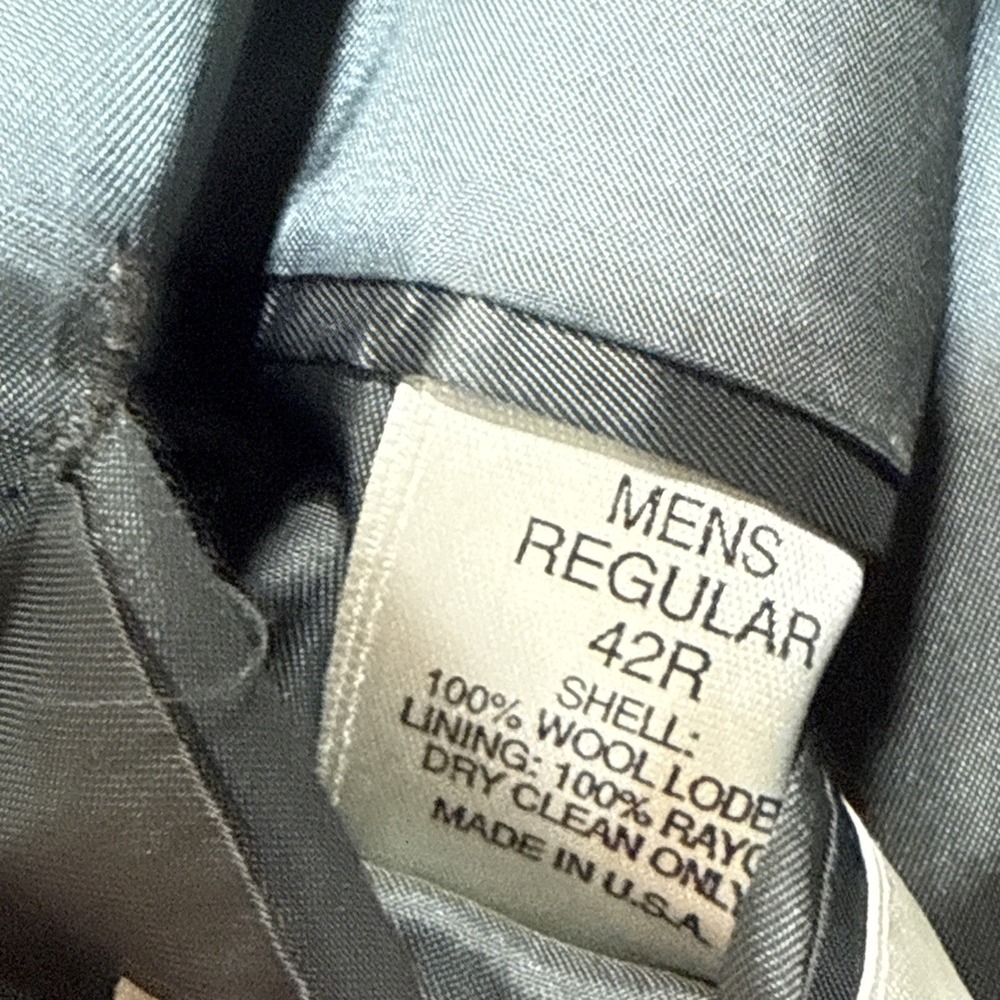 Eddie Bauer Men's Dark Green Wool Blazer - Picture 5 of 16